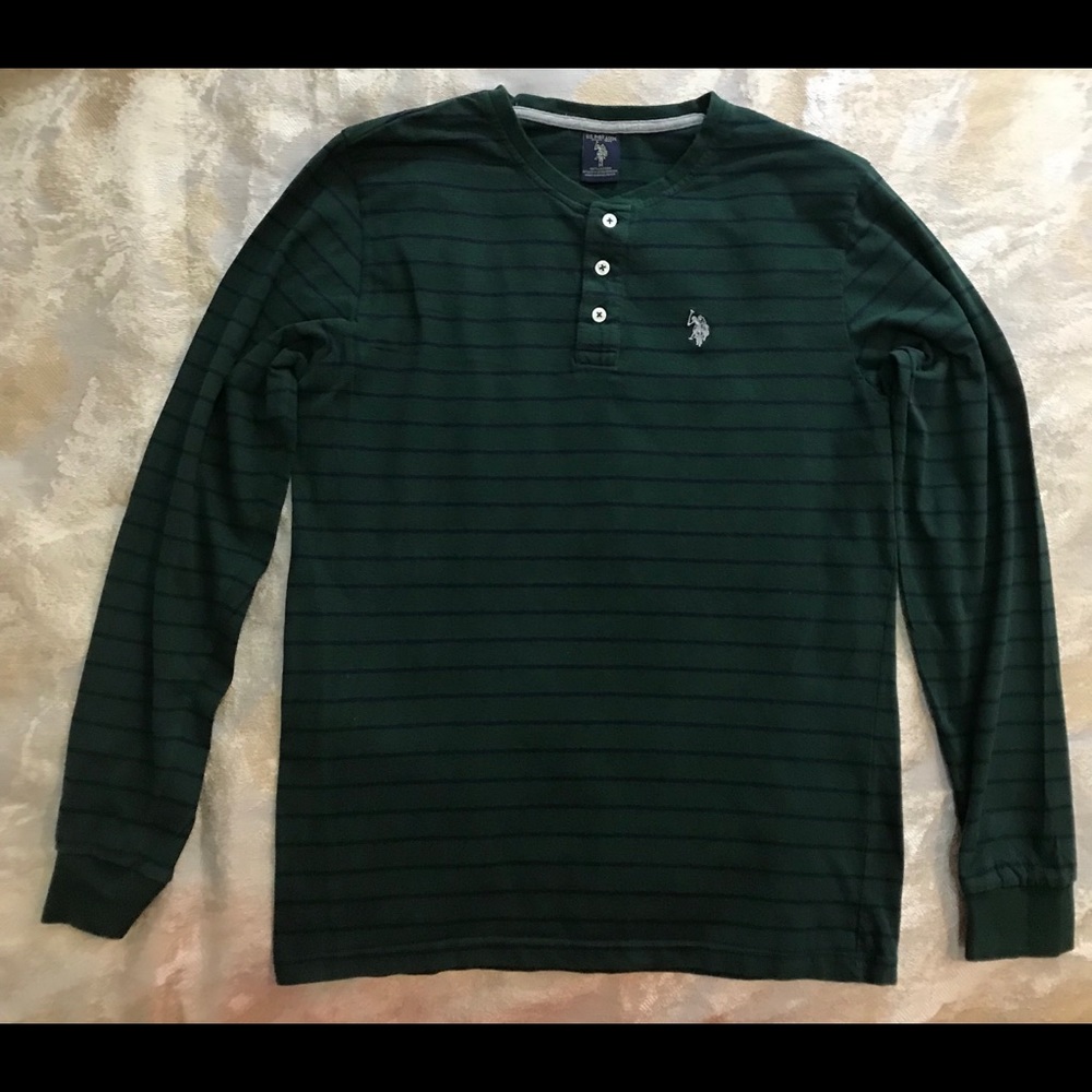 U.S. Polo Assn. Green shirt. M